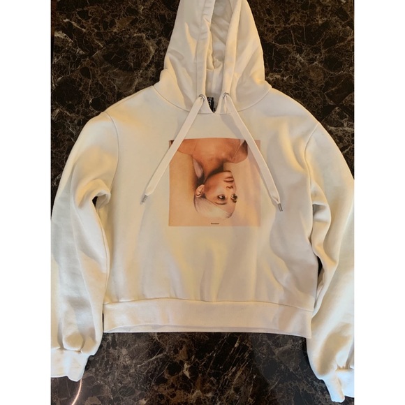 Hm Ariana Grande Crop Hoodie